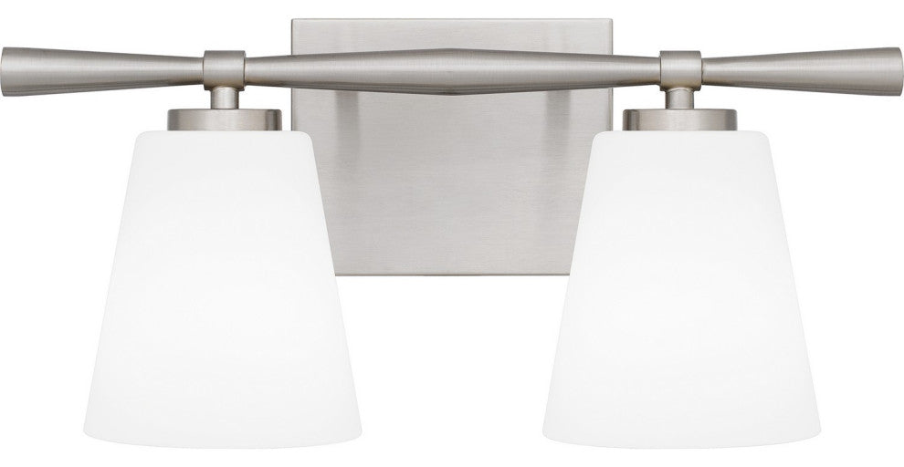 Brindley 2-Light Bath, Brushed Nickel