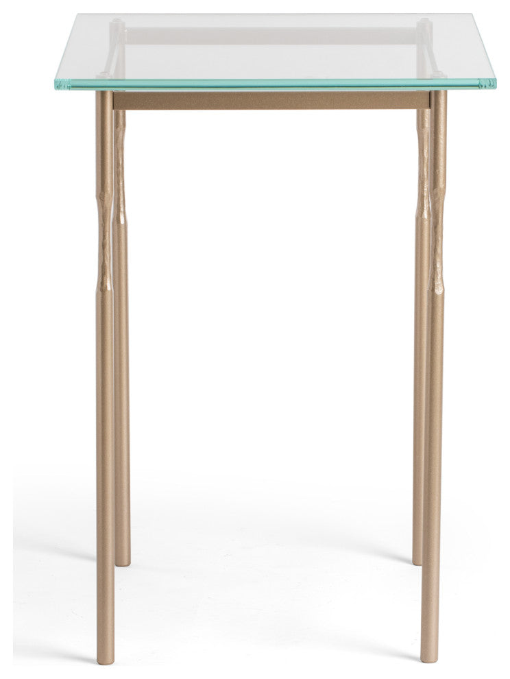 Senza Side Table, Soft Gold Finish