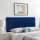 Headboard, Twin Size, Velvet, Blue Navy, Modern Contemporary, Bedroom Master