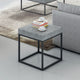 Modern Metal And Concrete Look Side Table