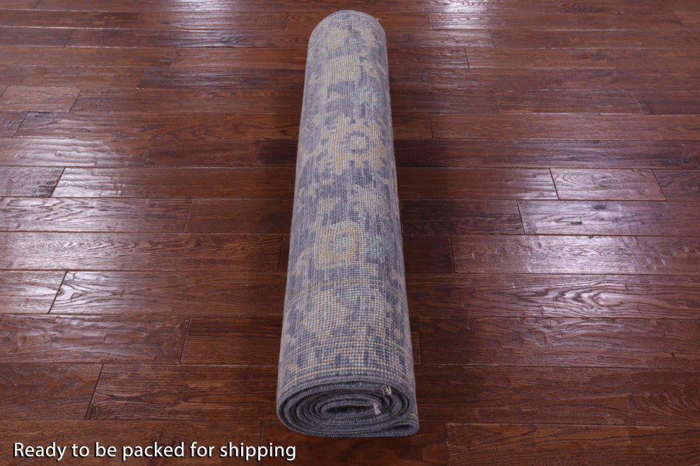 4' 1" X 12' 2" Runner Turkish Oushak Handmade Wool Rug - Q15005