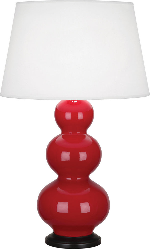 Robert Abbey RA-RR41X 1-Light Table Lamp, Triple Gourd