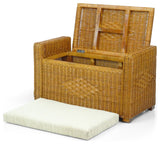 Bruno Ottoman Stool/Organizer, Colonial, 32