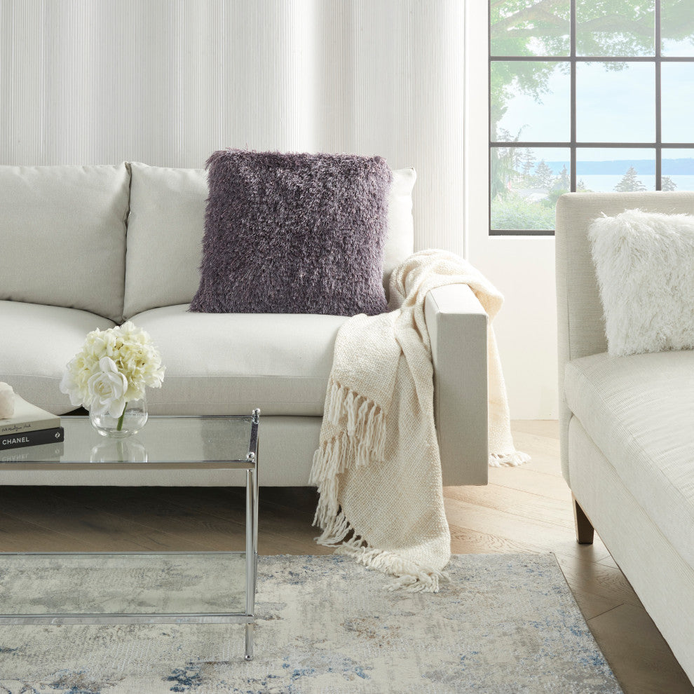 Mina Victory TL004 Throw Pillow, Lavender, 20" x 20"