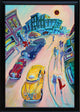 R.J. Hohimer "Taxi" Oil Painting