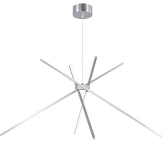 ET2 E41443 Alumilux Aster 45"W LED Abstract Sputnik Chandelier - Satin Aluminum