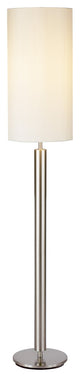 58" Traditional Shaped Floor Lamp With White Drum Shade