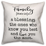 Family Definition 18x18 Spun Poly Pillow
