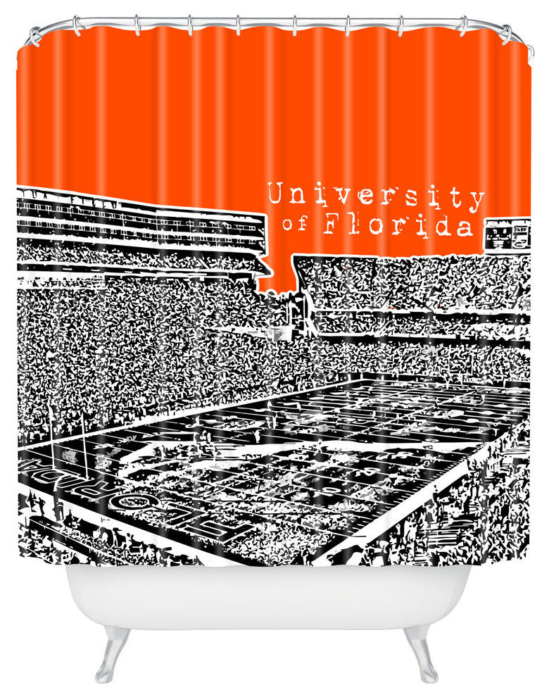 Deny Designs Bird Ave University of Florida Orange Shower Curtain