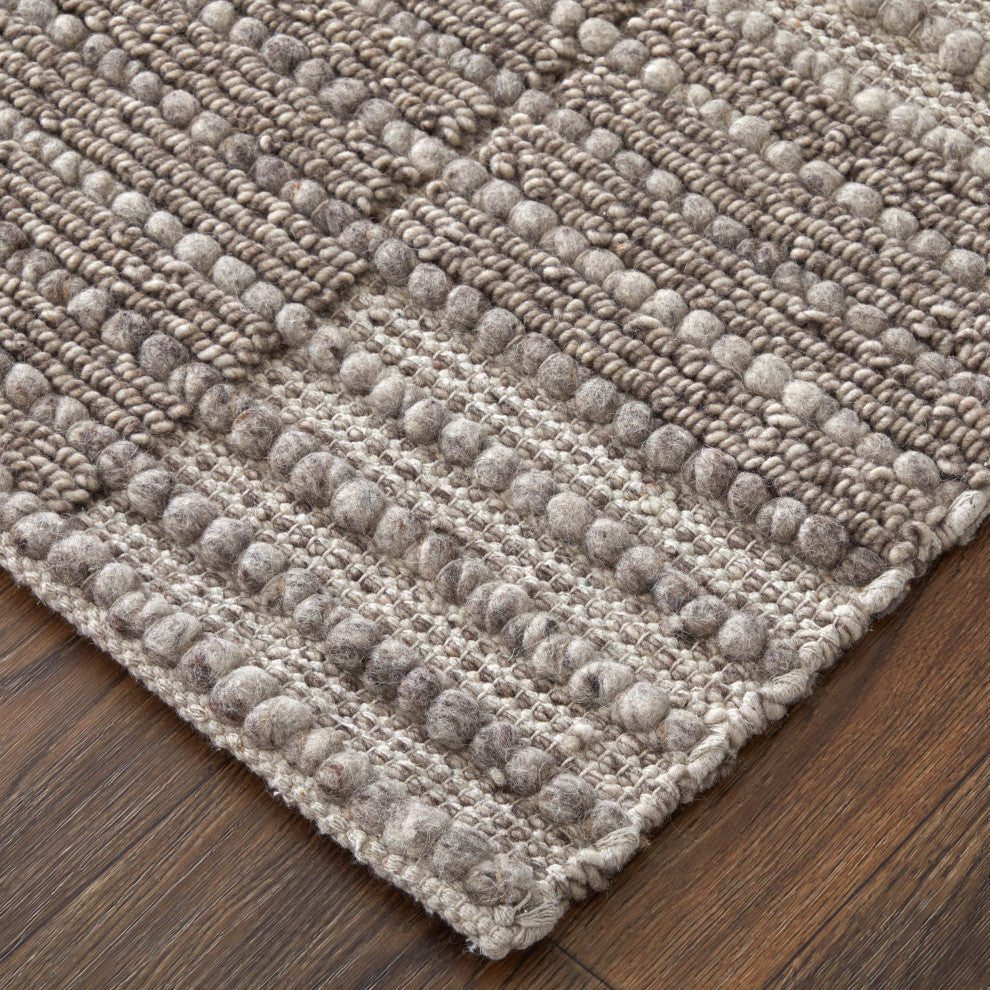 Herrick T8021 Modern/Casual Area Rug, Taupe/Ivory, 5'x8'