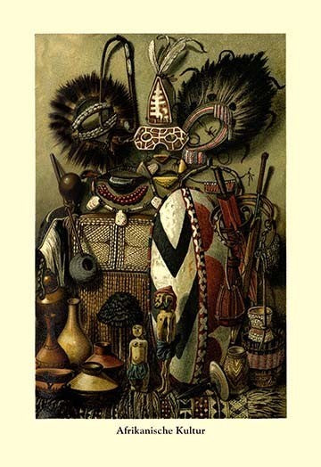 Afrikanische Kultur - Gallery Wrapped Canvas Art 28" x 42"