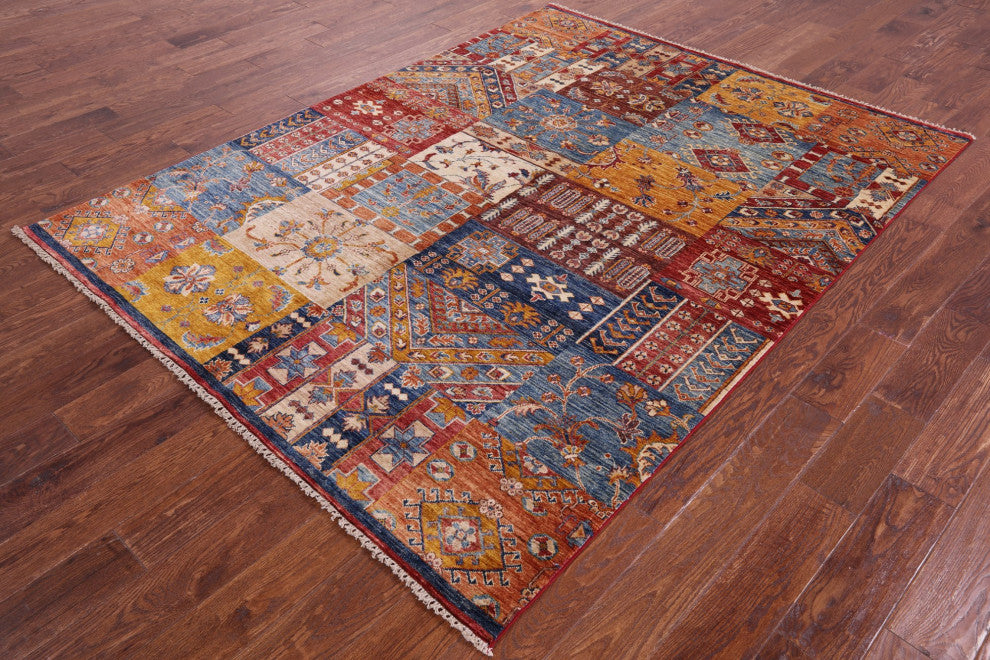 Super Kazak Handmade Wool Rug 5' 10" X 7' 8" Q11096