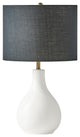 White One Light Table Lamp from the Table Lamp Collection