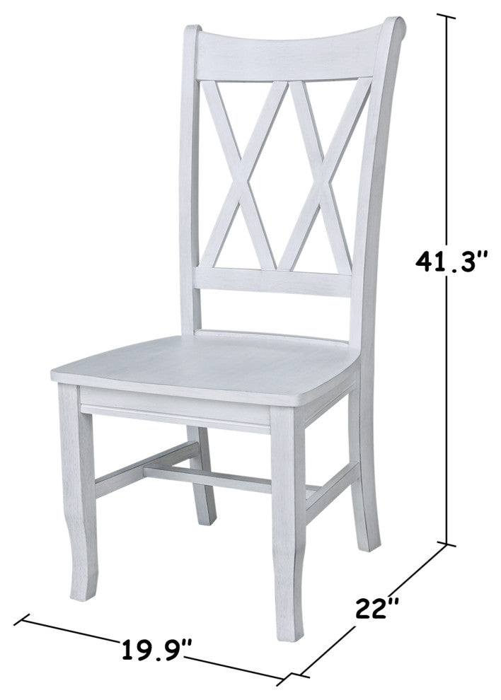 Double XX Back Chair in Chalk