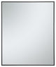 Elegant Decor Eternity 36" x 30" Contemporary Metal Frame Mirror in Black