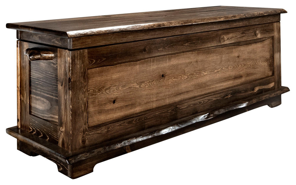 Big Sky Collection Live Edge, 4' Blanket Chest, Provincial Stain