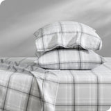 Bare Home Cotton Flannel Sheet Set, Tartan Plaid, King