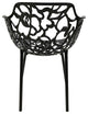 Leisuremod Modern Devon Aluminum Chair With Arm, Black