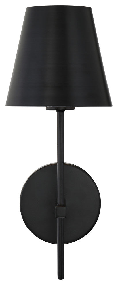 Xavier 1 Light Matte Black Wall Mount