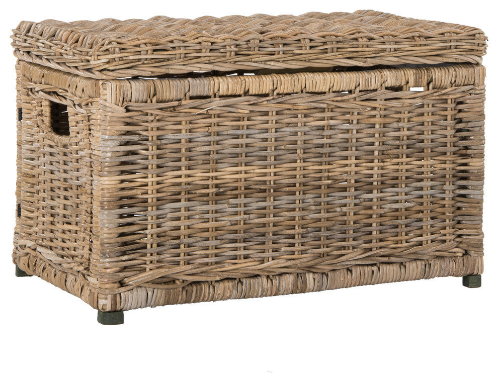 happimess Elijah 30" Wicker Storage Trunk, Natural
