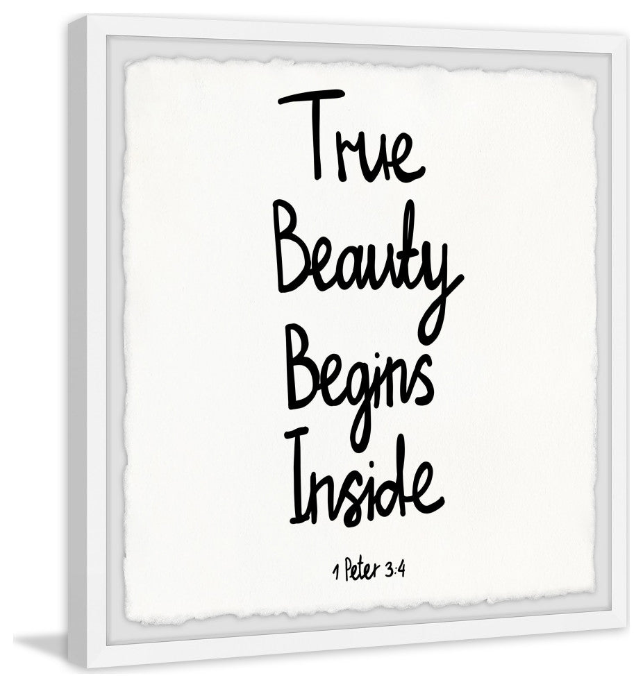 "True Beauty" Framed Painting Print, 18x18