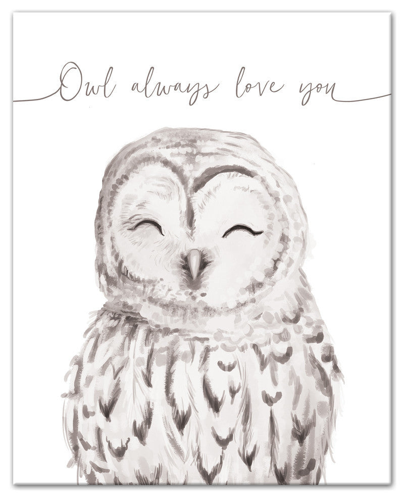 Owl Always Love You 16x20 Canvas Wall Art