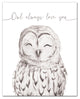 Owl Always Love You 16x20 Canvas Wall Art