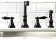 KS2795PKLBS Widespread Kitchen Faucet With Brass Sprayer, Oil Rubbed Bronze