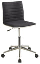 Benzara BM159080 Contemporary Mid-Back Desk Chair, Black