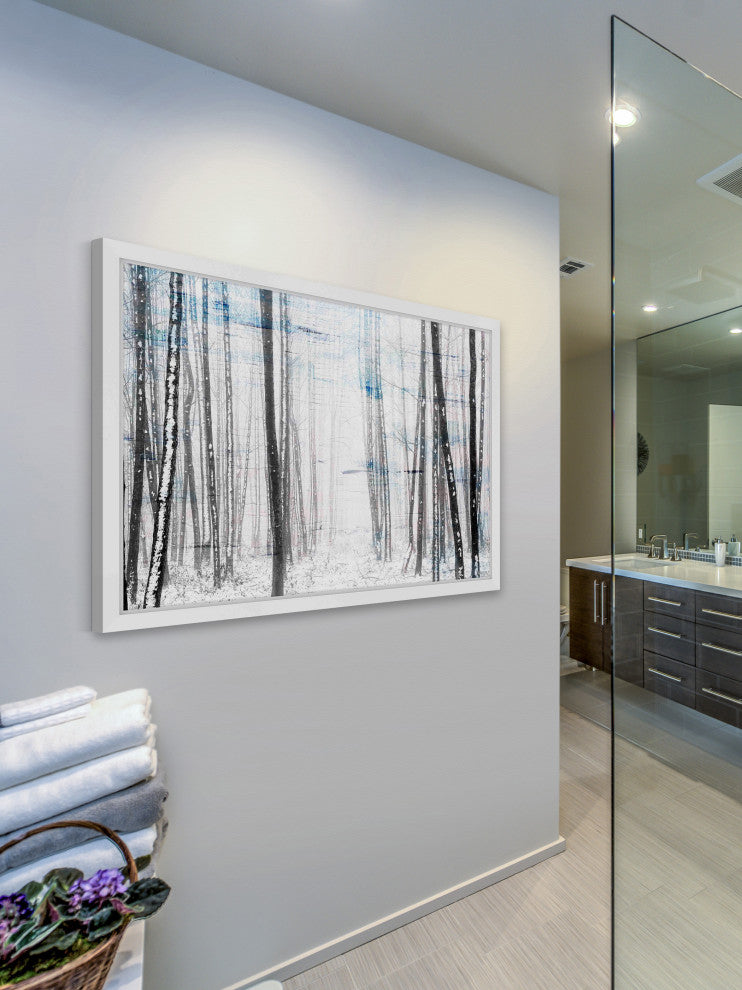 Parvez Taj "Thin Trees" Framed Painting Print, 45"x30"