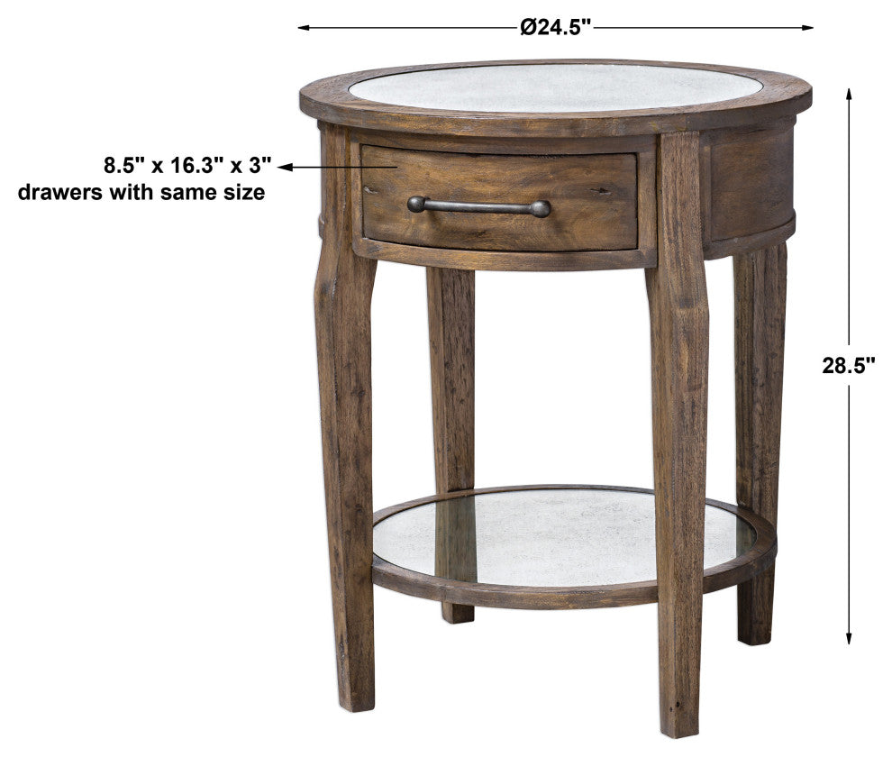 New Uttermost Raelynn Wood Lamp Table