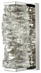 Modern LED Wall Lights Crystal Wall Sconce, Chrome
