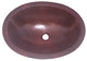 Undermount Hammered Oval Bathroom Copper Sink