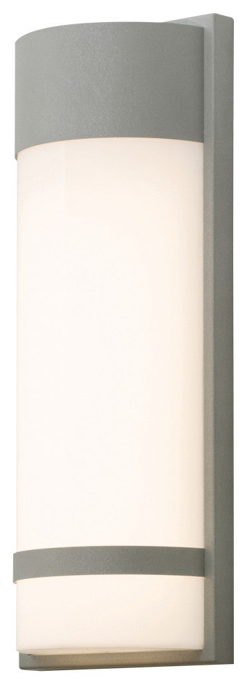 Paxton LED Outdoor Sconce, Textured Gray, 18"