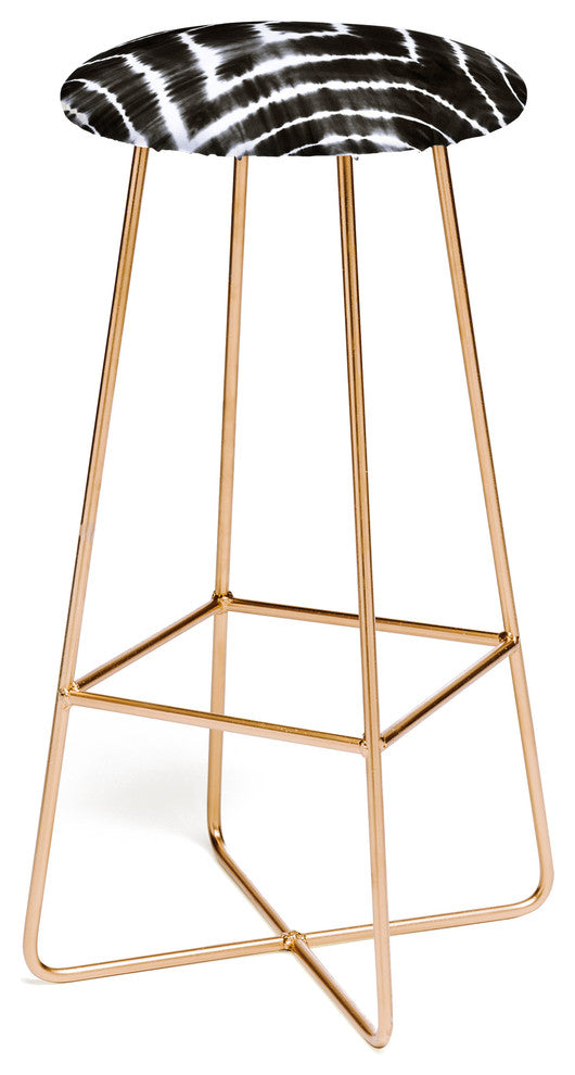 Deny Designs Monika Strigel Wake Up Call Blackwhite Bar Stool
