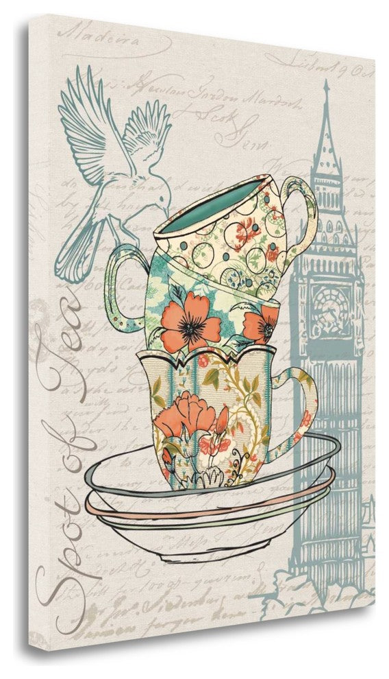 "Spot Of Tea" By Piper Ballantyne, Giclee Print on Gallery Wrap Canvas