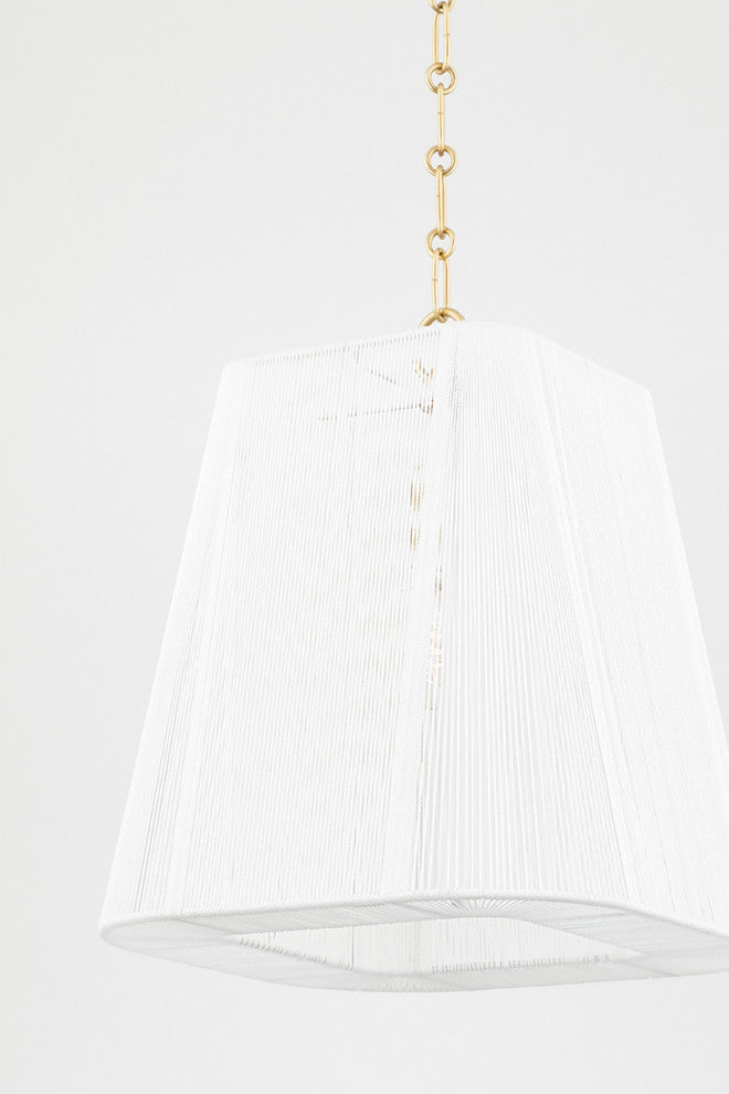 Verona Beach 1-Light Large Pendant Aged Brass