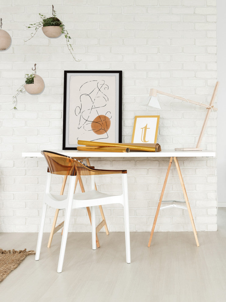 "Intersecting Lines" Framed Painting Print, 8x12