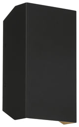 Amora LED Outdoor Wall Mount, Black