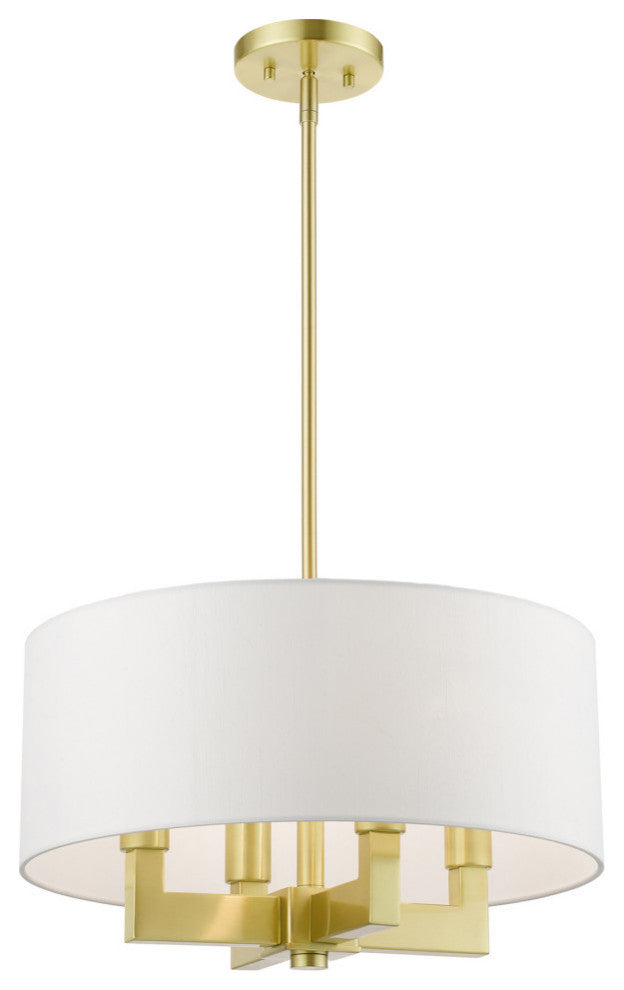Cresthaven 4 Light Satin Brass Pendant