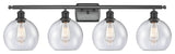 Innovations Lighting 516-4W-BK-G124-8-LED 4 Light 36" Bath Vanity Light