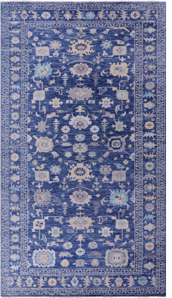 Turkish Oushak Handmade Wool Rug 10' 0" X 20' 1" - Q13395