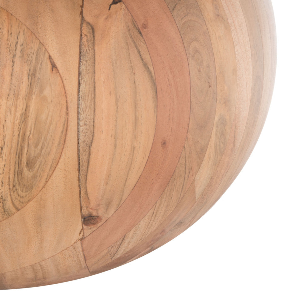 Safavieh Couture Gabribella Round Wood Coffee Table, Natural