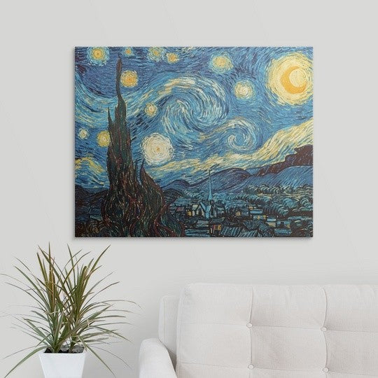 "The Starry Night, June 1889" Canvas Art, 30"x24"x1.25"