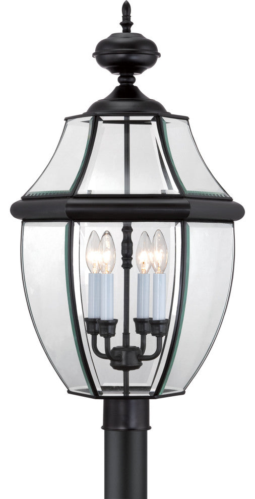 Quoizel NY9045 Newbury 4 Light 30" Tall Post Lantern - Mystic Black