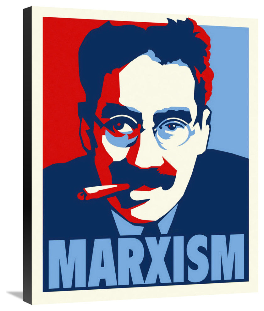 "Groucho Marxism" Stretched Canvas Giclee by Hollywood Photo Archive, 24"x30"