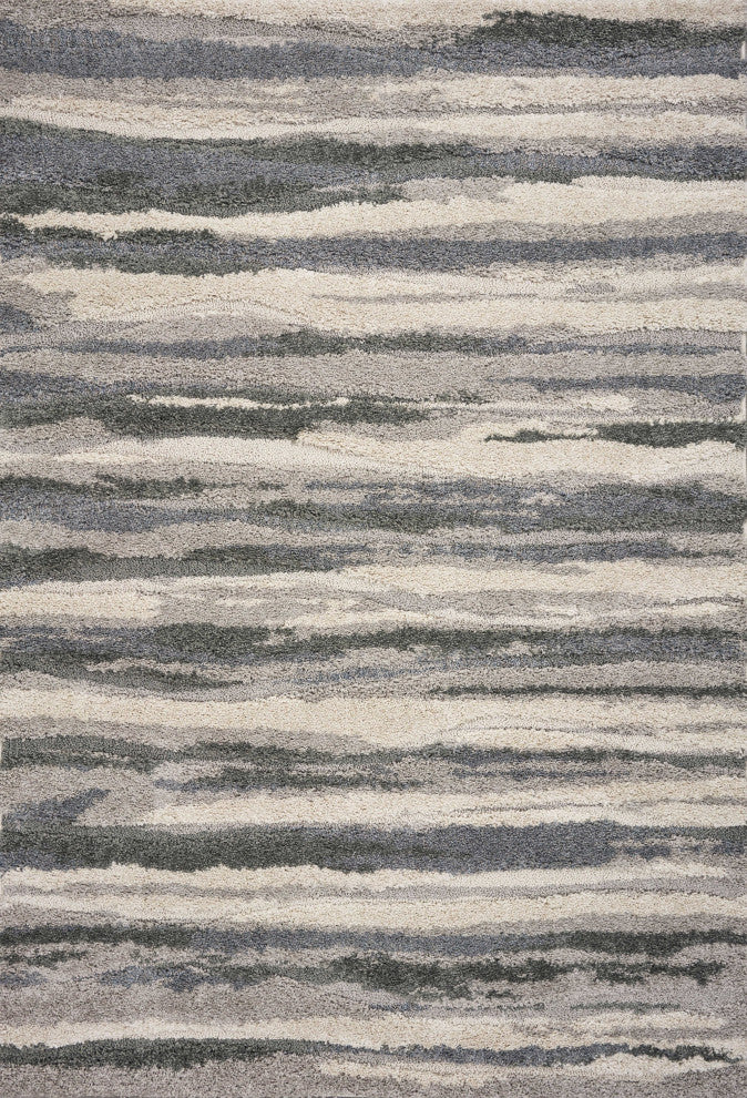 78" X 78" Grey Polypropylene Rug