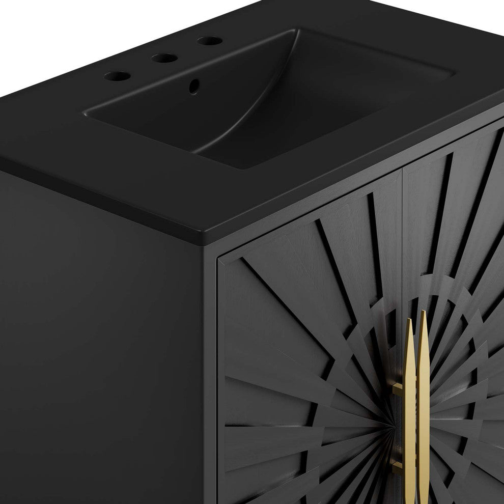 Awaken 30" Bathroom Vanity, Black Black