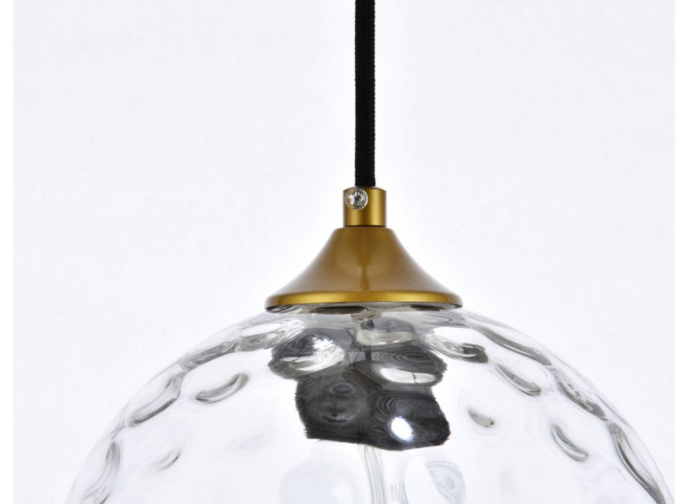 Constance 8" Brass Pendant