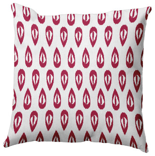 16" x 16" Ikat Tears Decorative Throw Pillow, Cranberry